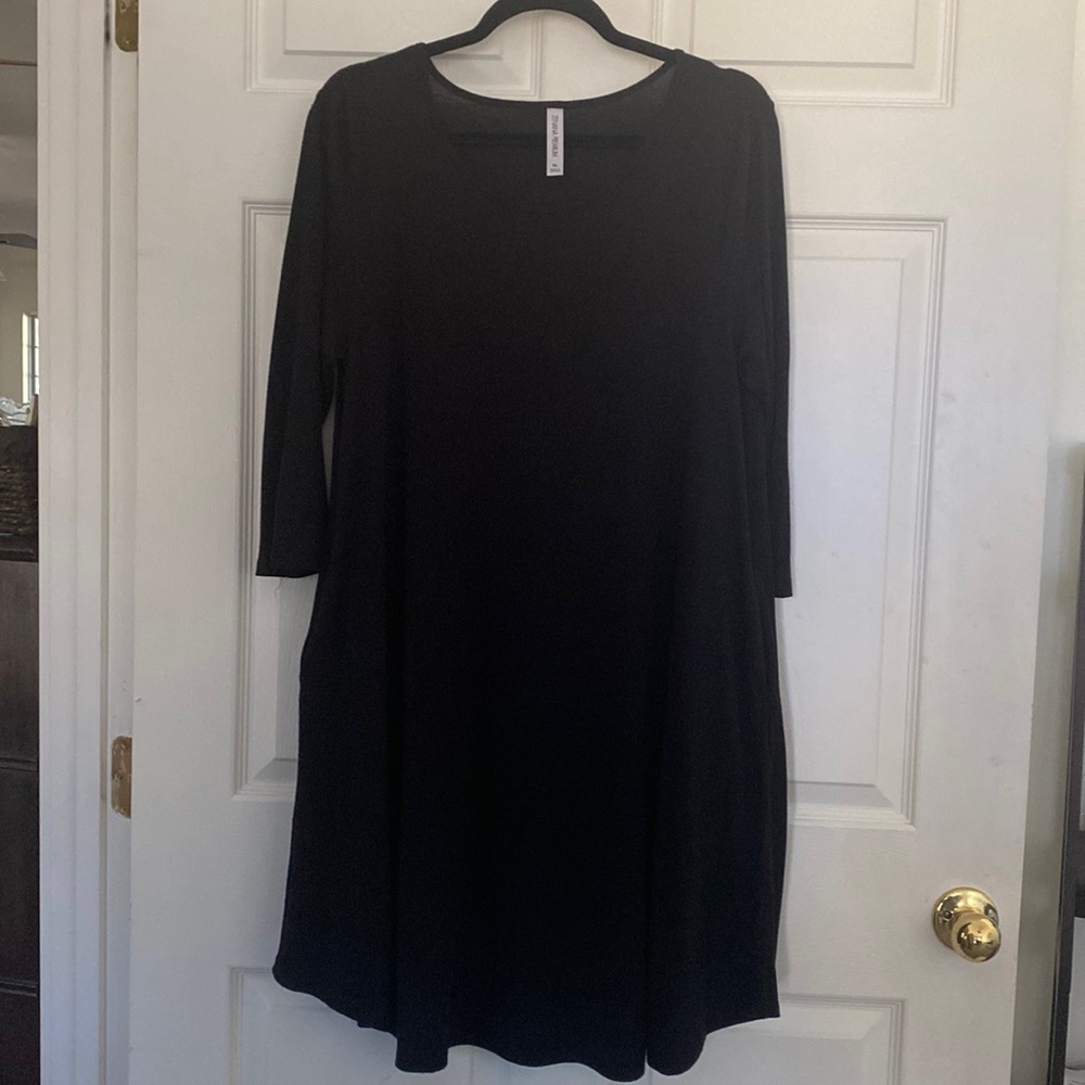 Black swing dress